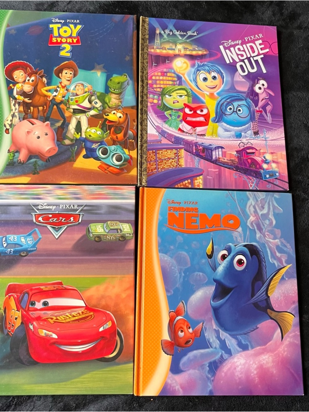Disney Pixar Hardcover Books Toy Story 2 Cars Inside Out Finding Nemo